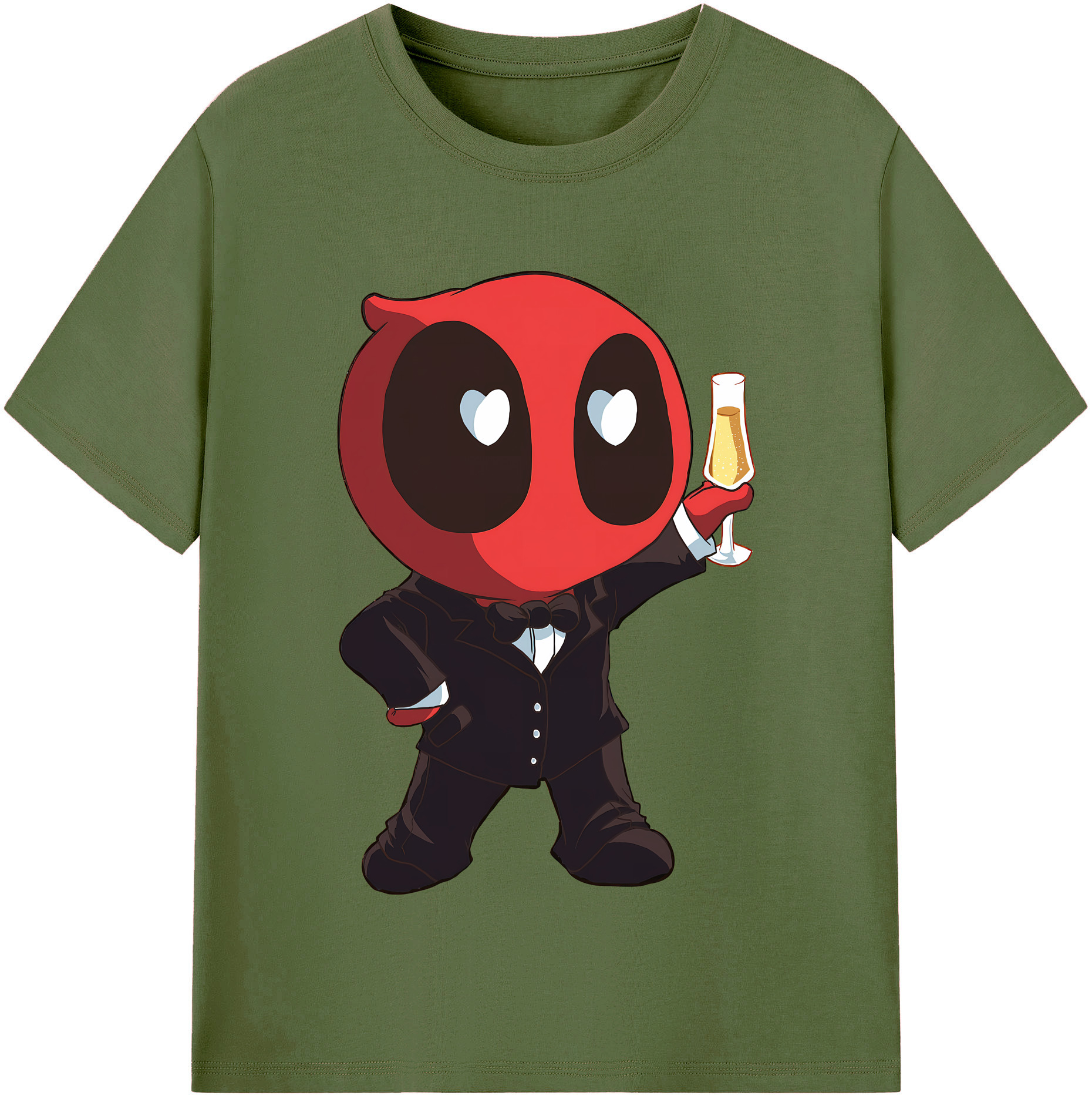（画像用） Deadpool デッドプール 綿100％半袖Tシャツ（フロントプリント）